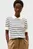 Жіноче біле поло у смужку CO JERSEY FINE GG POLO S/S SWT