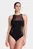 Жіночий чорний купальник MESH PANELS SWIMSUIT SWIM PRO