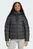 Женская черная куртка Essentials CLIMAWARM 3-Stripes Synthetic Down Hooded