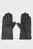 Жіночі чорні шкіряні рукавички CK METAL LEATHER GLOVES