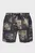 Чорні плавальні шорти з візерунком (унісекс) EXPOSED SHORTS - BLACK