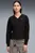 Женский черный свитшот Essentials Elevated V-neck Sweatshirt Women