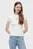 Жіноча біла футболка SLIM ESS LOGO2 RIB TEE EXT