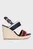 Женские темно-синие босоножки RWB FEMININE WEDGE