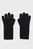 Жіночі чорні вовняні рукавички WOOL KNIT GLOVES