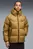 Мужской горчичный пуховик Hooded Down Puffer Jacket Men