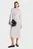 Женское белое платье в полоску FLUID VIS LS WRAP MIDI DRESS