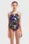 Детский черный купальник с узором GRAFFITI SWIMSUIT LIGHT DROP B
