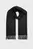 Мужской черный кашемировый шарф TH CASHMERE PLAQUE SCARF