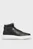 Мужские черные кожаные кроссовки HIGH TOP LACE UP HF