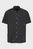 Мужская темно-синяя льняная рубашка Shortsleeve