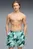 Мужские бирюзовые плавательные шорты с узором PUMA Men's Swim Short