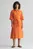 Женское оранжевое льняное платье REL LINEN SS SHIRT DRESS