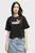 Женская черная футболка ESS Cropped No. 1 Logo Relaxed Tee Women