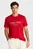 Мужская красная футболка HILFIGER CENTER STACK TEE