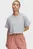 Женская серая футболка UA W VARSITY MIX HW SS CROP