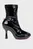 Женские черные ботильоны LAKE / D-LAKE PLATFORM MIDB ZIP  STRETCH BOOTS