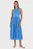 Женское голубое платье RIB TANK PLEATED