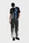 Чоловічі чорні джинси klj baggy print denim