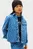 Дитяча блакитна джинсова сорочка з візерунком OVERSHIRT FLOWER