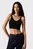 Женский черный топ RAYON SWEATER BRALETTE