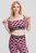 Женский черный топ с узором KLJ MONOGRAM JERSEY BANDEAU
