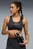 Жіночий чорний топ з візерунком 4KEEPS Medium Support Sports Bra Women