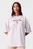 Жіноча біла футболка OVERSIZE CK NY