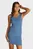 Женское синее платье ESSENTIAL RIB BODYCON