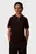 Мужское черное поло SLIM SUPIMA ZIP POLO