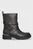 Женские коричневые кожаные полусапоги TAETA