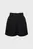 Женские черные льняные шорты LINEN VISCOSE SHORT