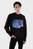 Мужской черный свитшот EMBOSSED EUPHORIC FLORAL CREW