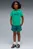 Дитячий зелений комплект одягу (футболка, шорти) Essentials No.1 Logo Tee and Shorts Set Kids