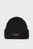 Жіноча чорна вовняна шапка SATIN LABEL WOOL-BLEND BEANIE