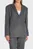 Женский темно-серый шерстяной жакет FLANNEL WOOL TAILORED BLAZER