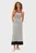 Жіноча біла сукня у смужку TH X SRG STRIPE KNIT DRESS