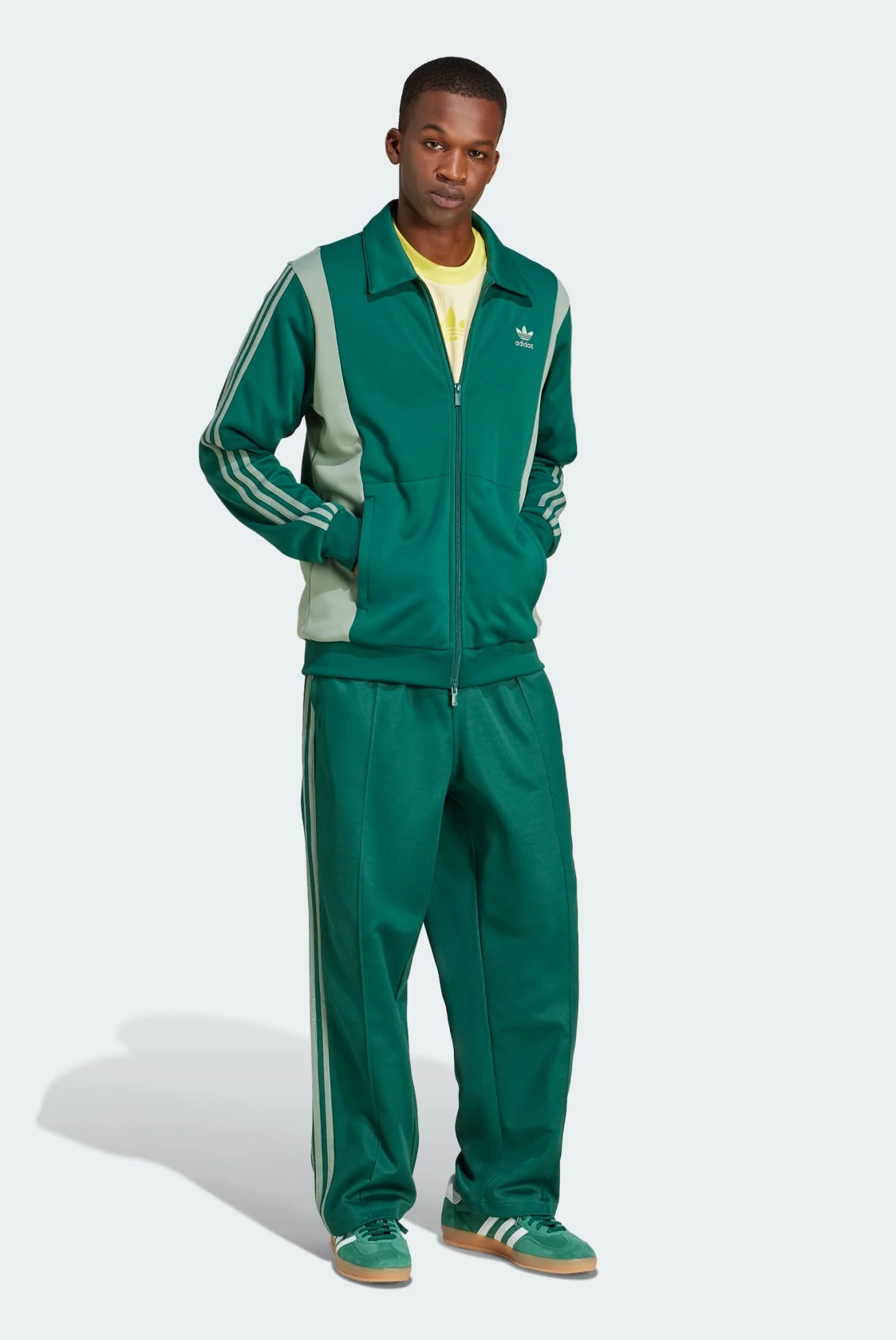 Чоловіча зелена спортивна кофта Adicolor Panel adidas JP1037 — MD