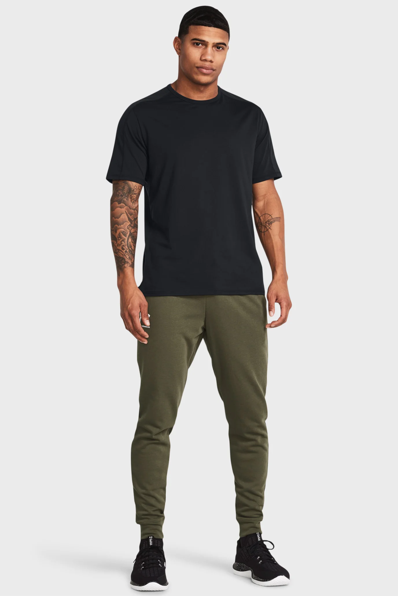 Чоловічі зелені спортивні штани UA Rival Terry Jogger Under Armour