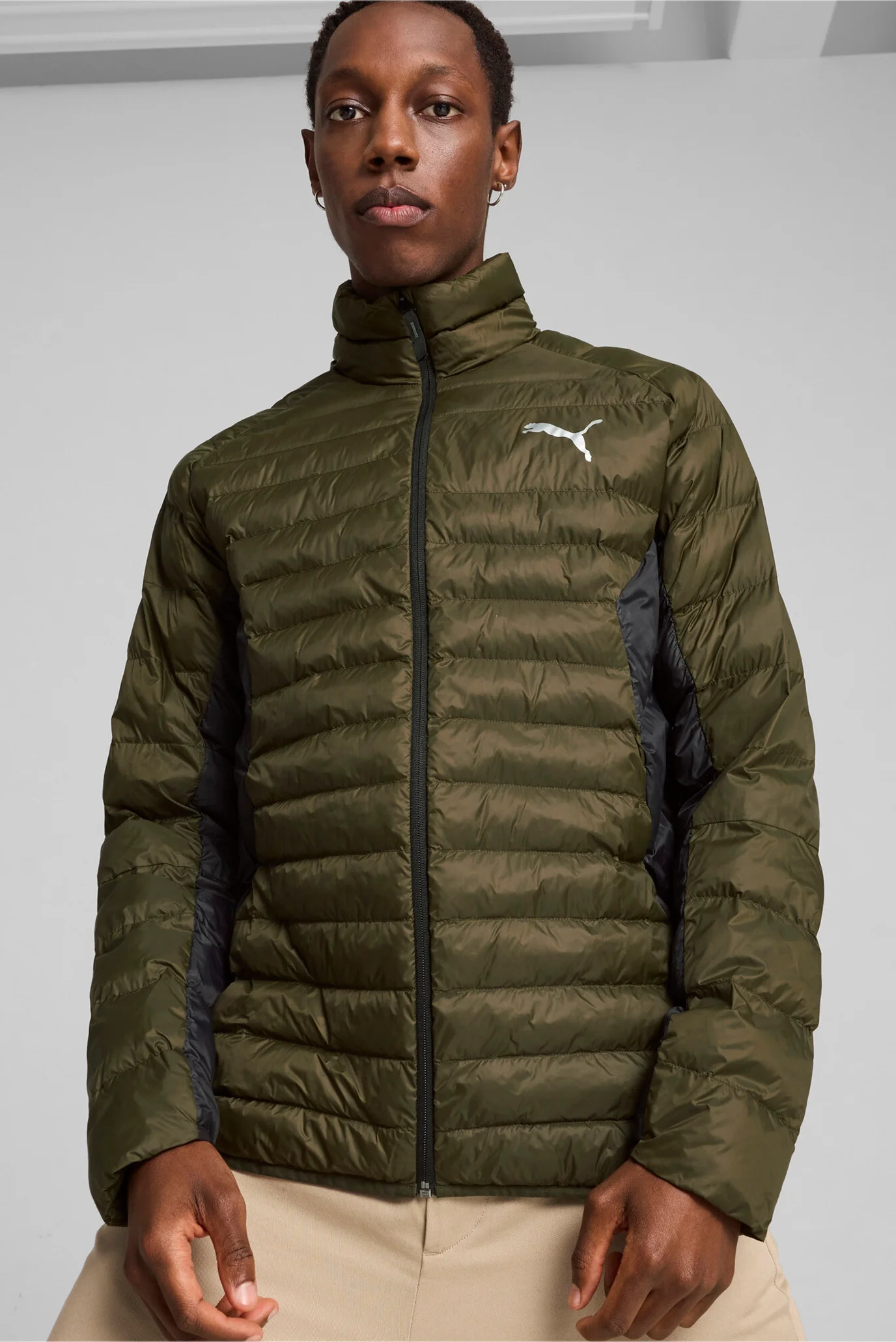 Мужская оливковая куртка PackLITE Jacket Men PUMA 849356 — MD-Fashion
