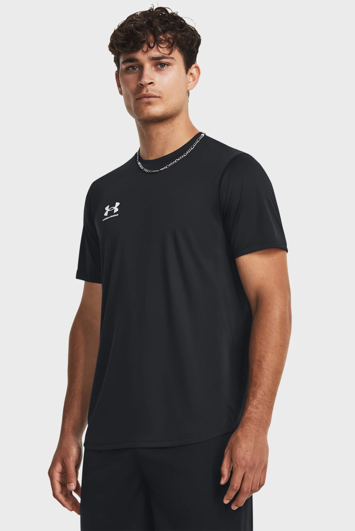 Мужская черная футболка UA M's Ch. Train SS Under Armour 1379589
