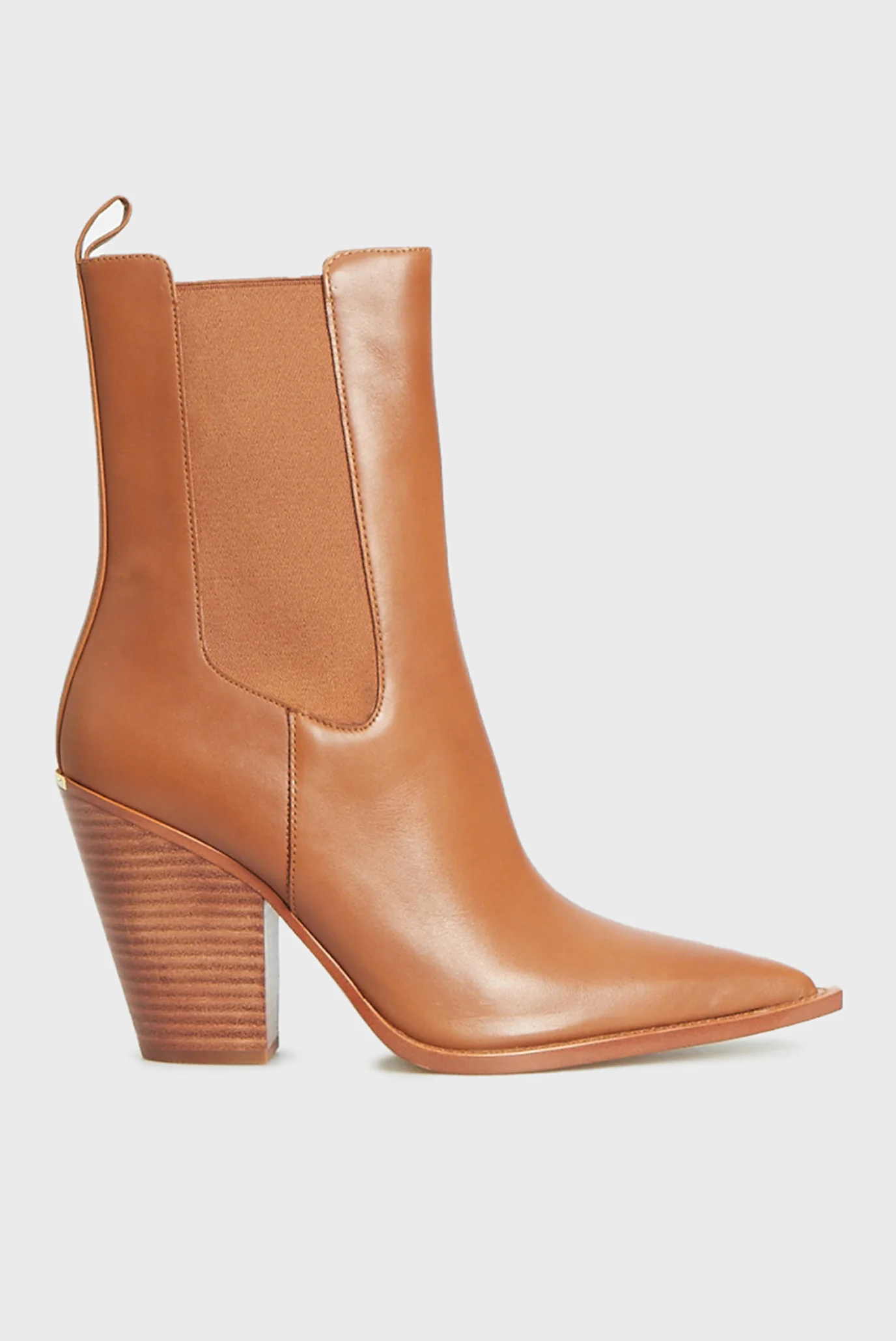 Женские рыжие кожаные казаки LENI BOOTIE Michael Kors 40T4LNHE5L