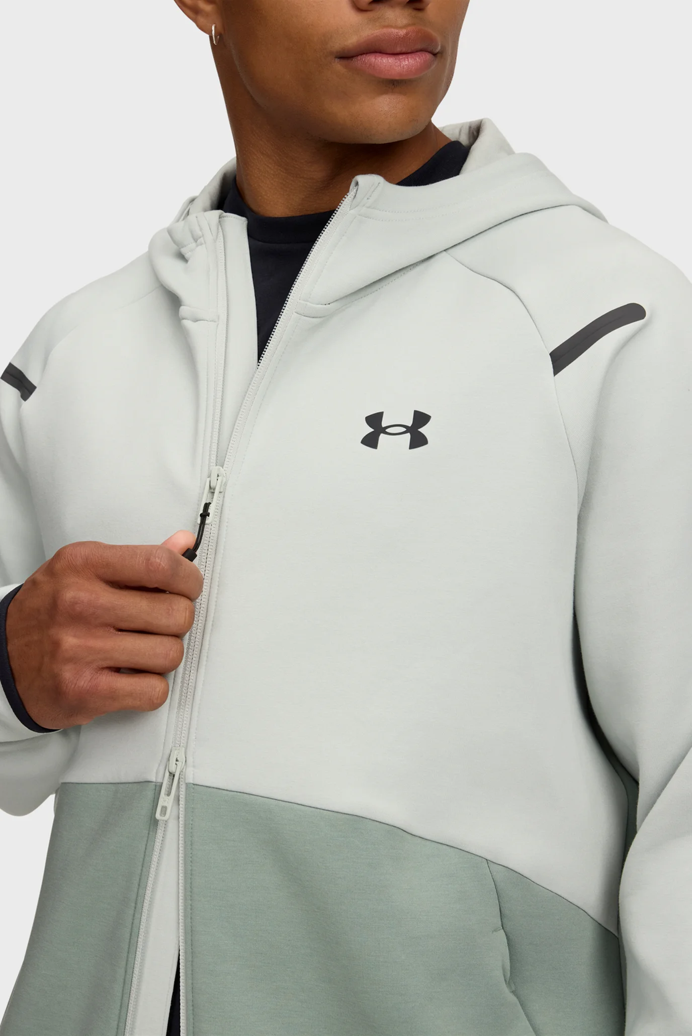 Мужское мятное худи UA Unstoppable Flc FZ HD EU Under Armour
