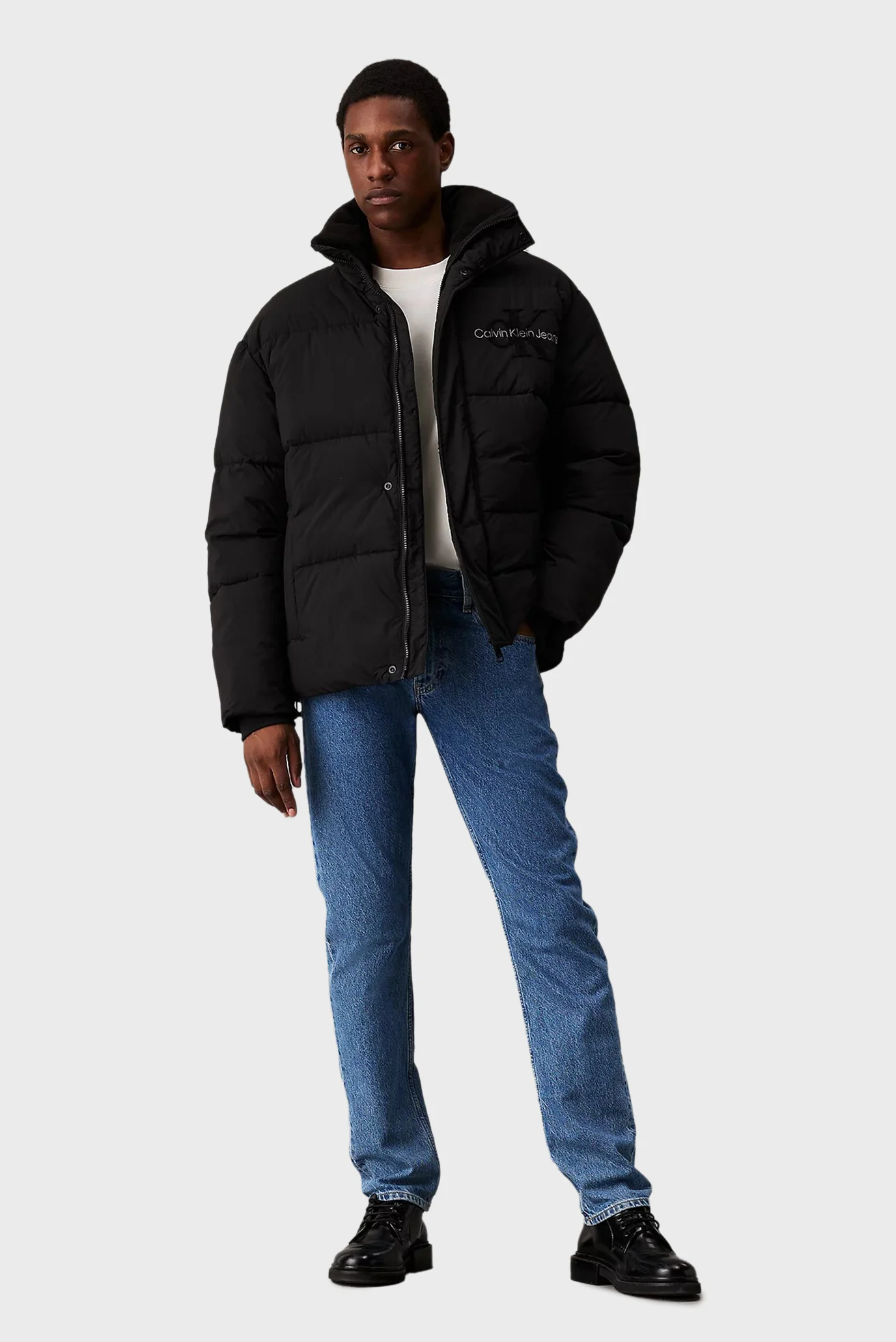 Мужская черная куртка CHENILLE PUFFER Calvin Klein Jeans