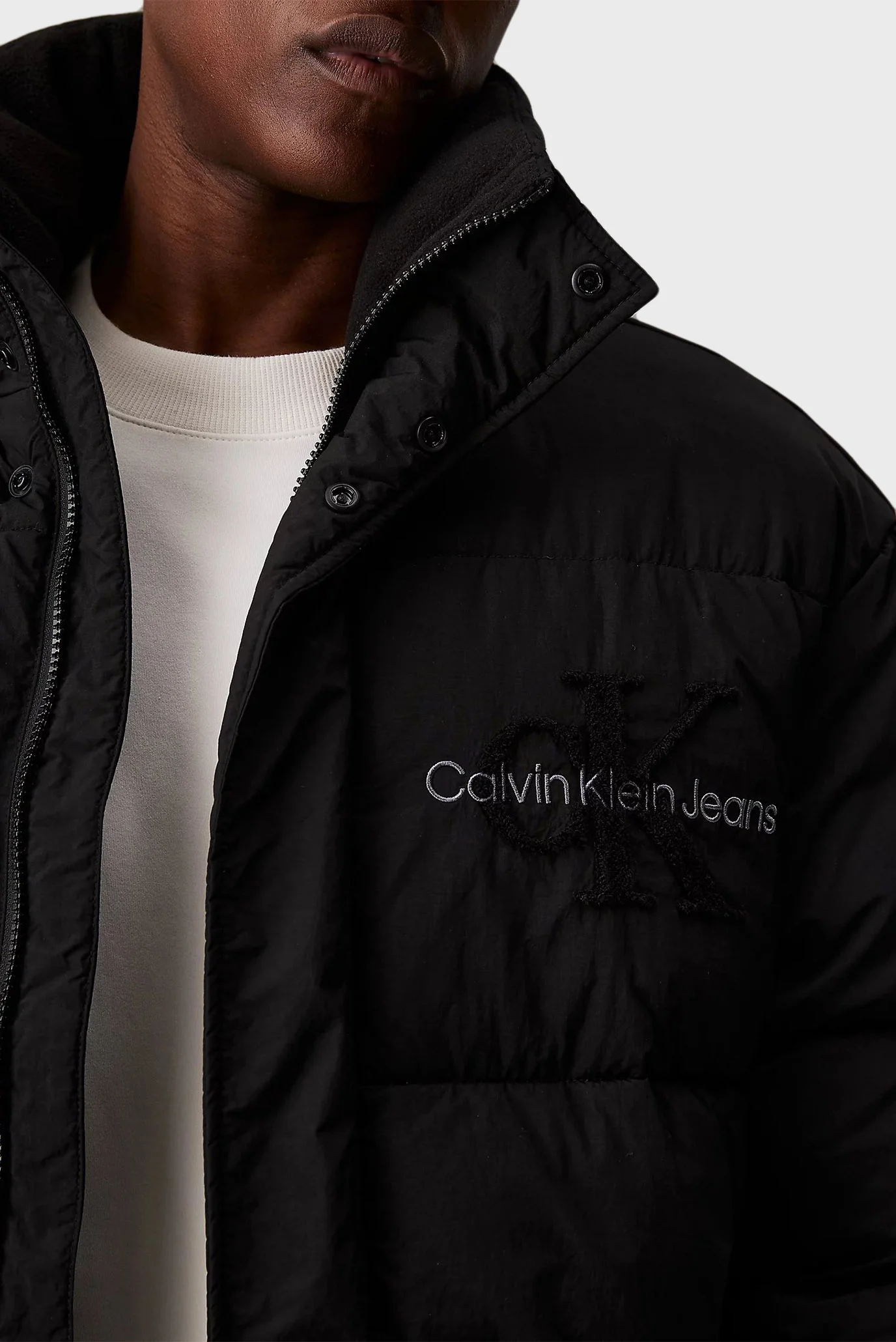 Мужская черная куртка CHENILLE PUFFER Calvin Klein Jeans