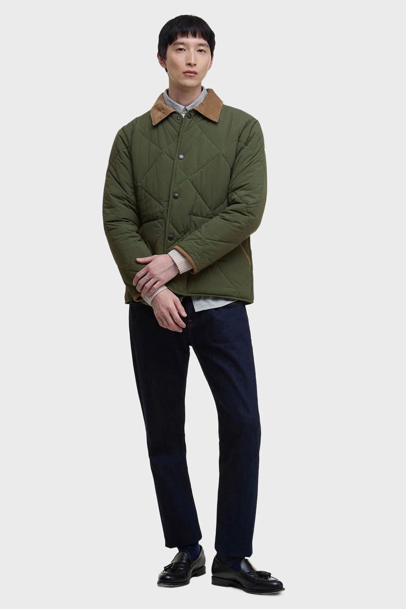 Мужская зеленая куртка Barbour MQU1866OL52 — MD-Fashion