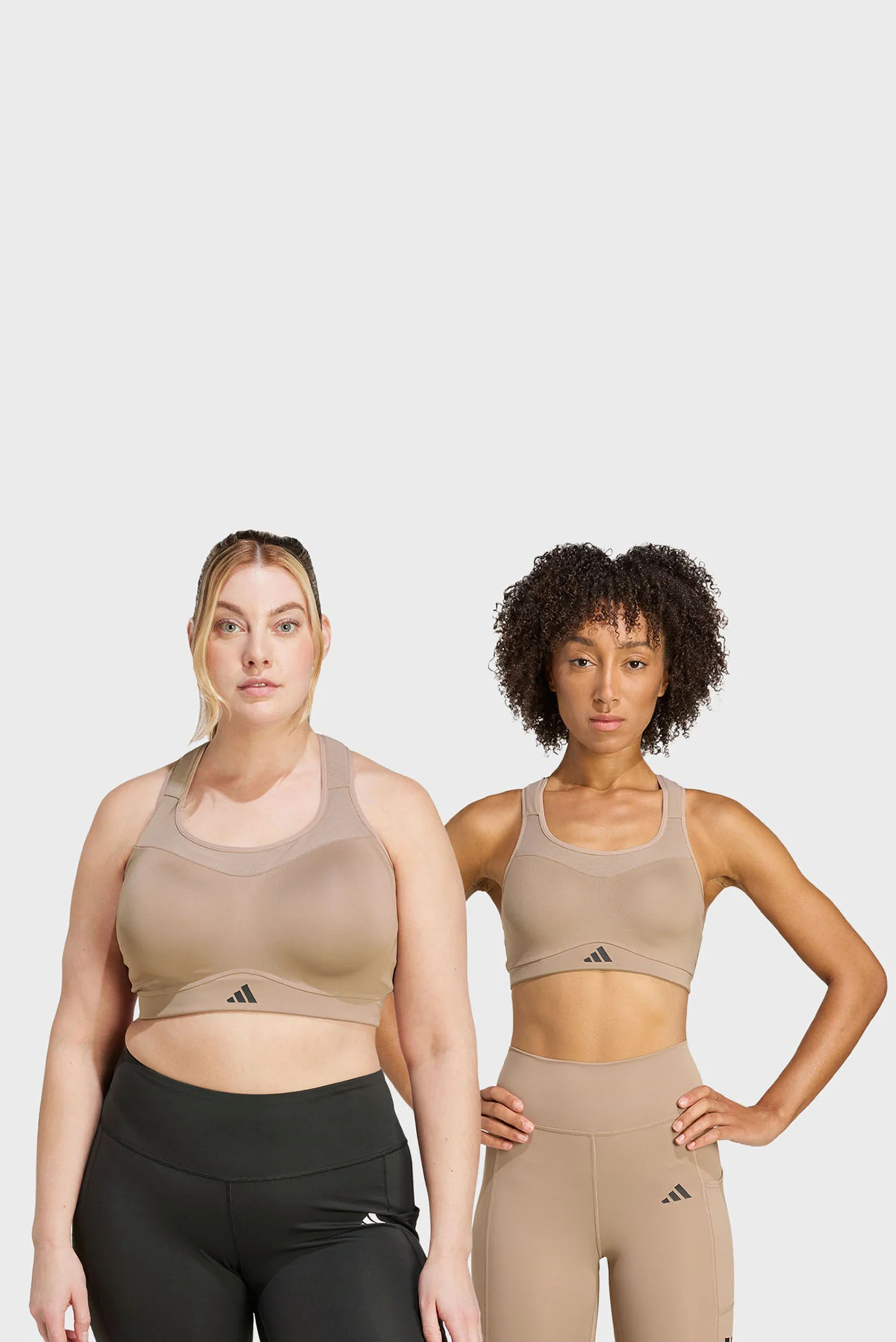 Жіночий бежевий топ TLRD Impact Training High Support adidas