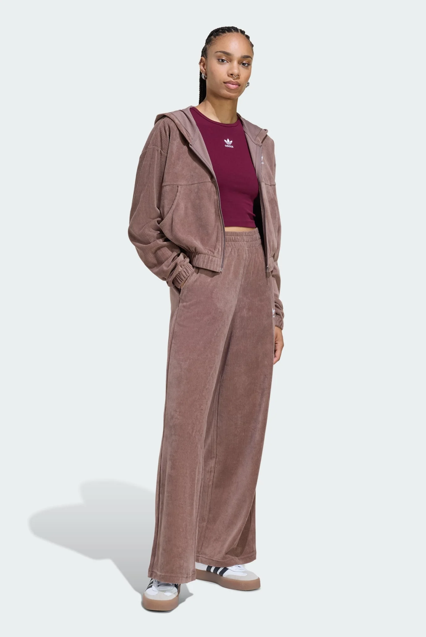 Женское розовое худи Essentials Chenile adidas KE1120 — MD-Fashion