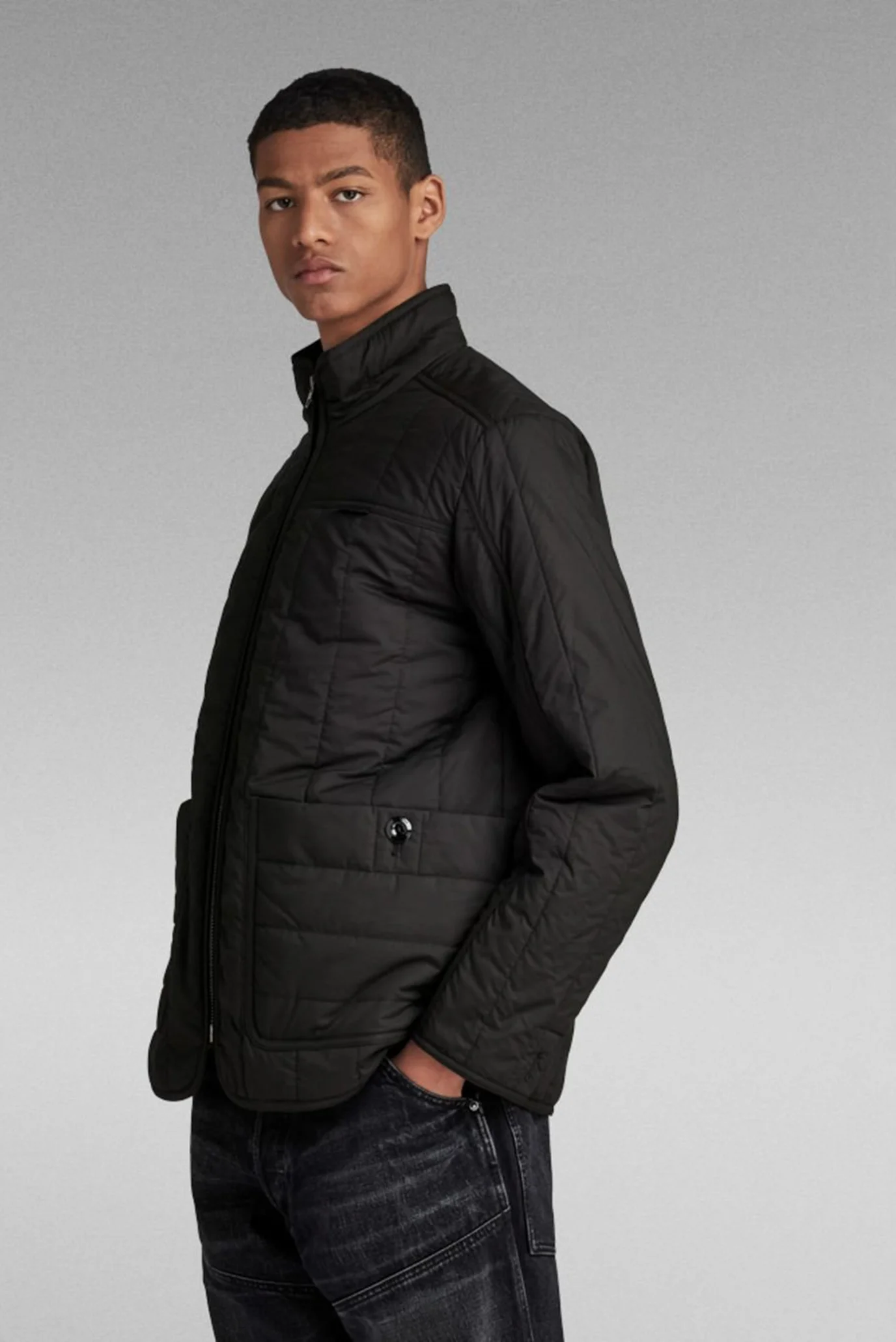 Мужская черная куртка Liner Overshirt G-Star RAW D23659,4481 — MD