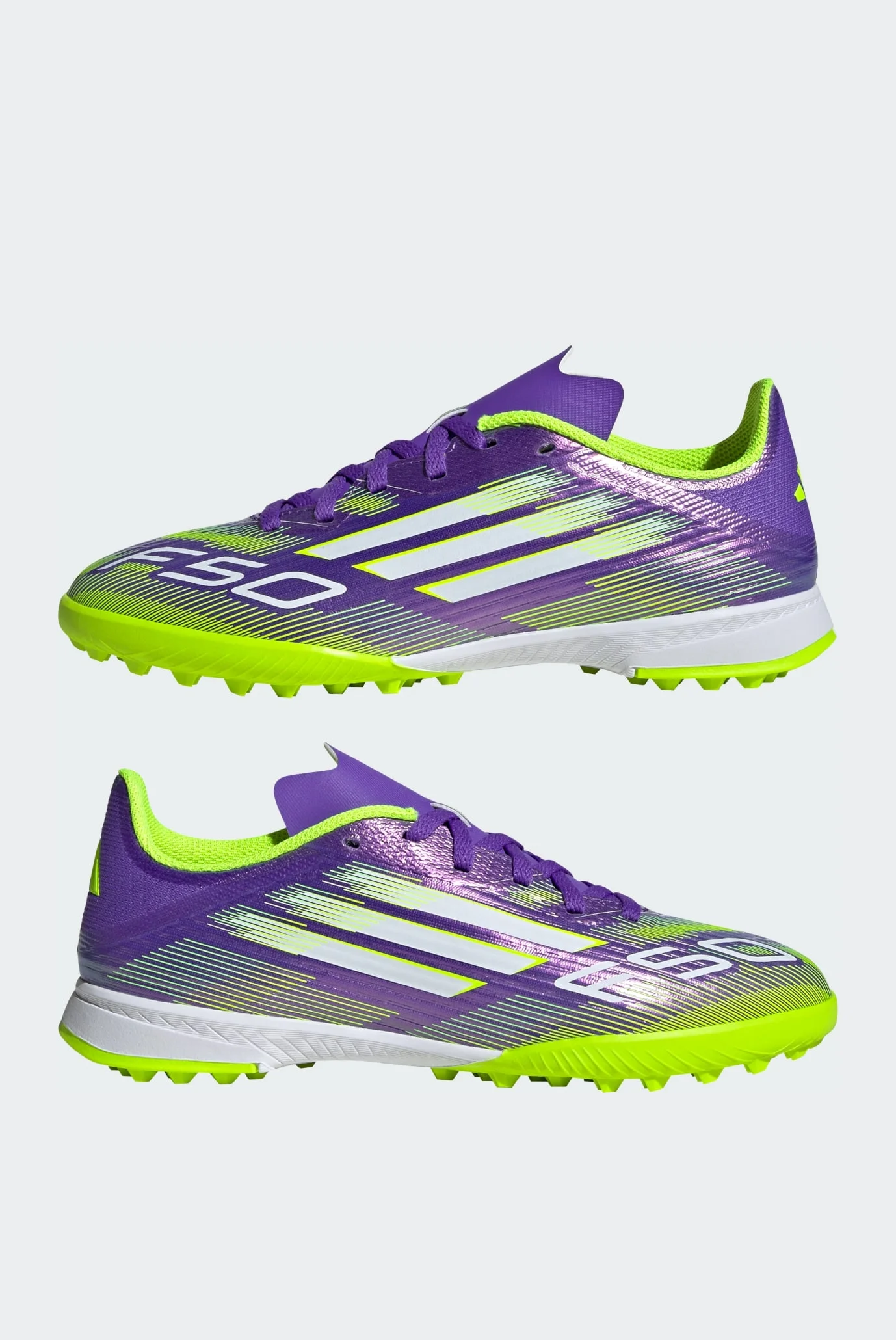 Дитячі фіолетові сороконіжки F50 League Turf Kids adidas JI0000
